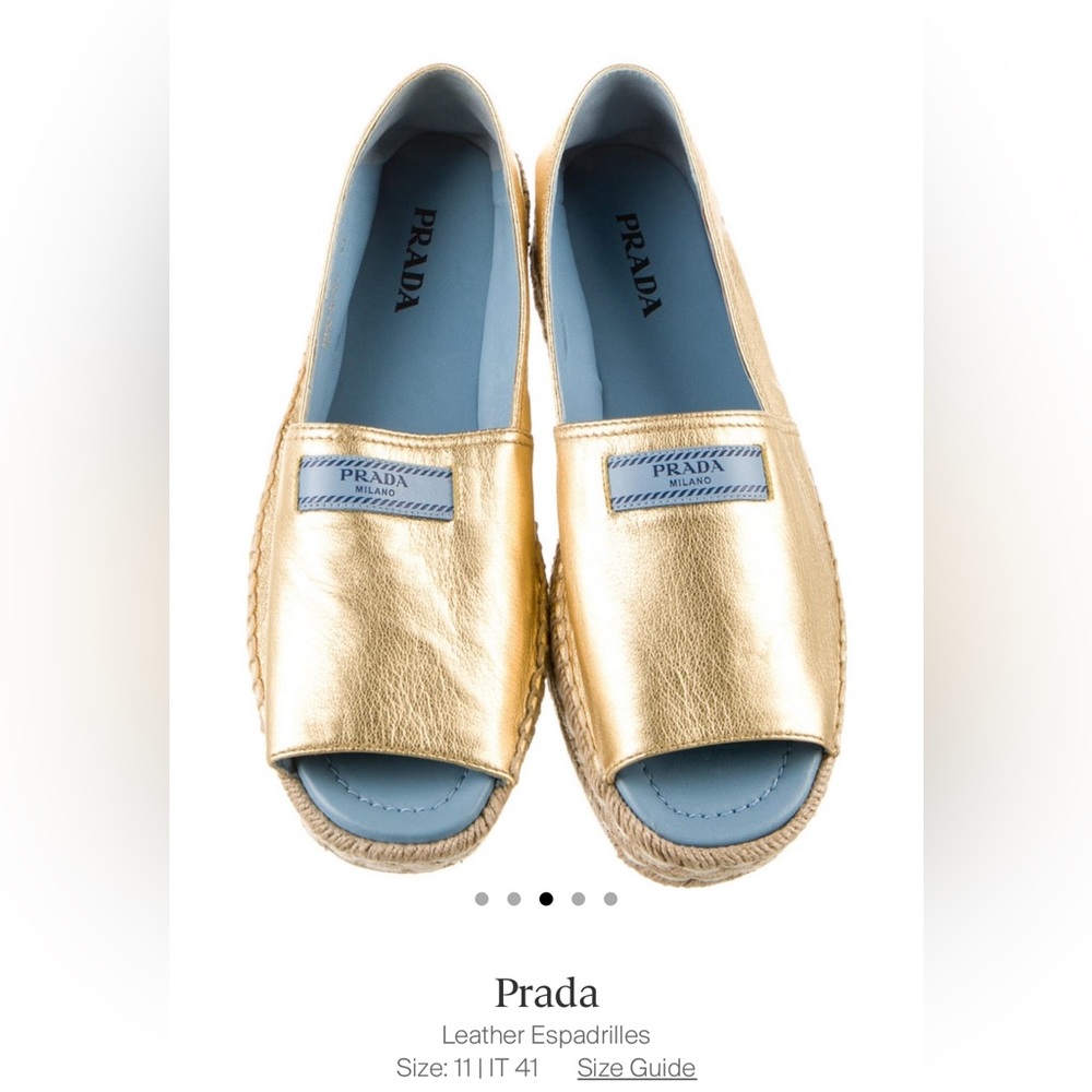 SOLD ON TRR … Prada Leather Espadrilles